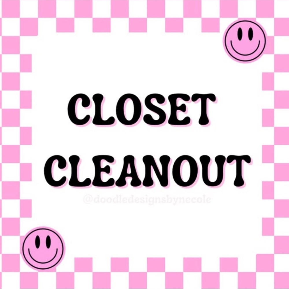 Closet clean out for items $10 and under!
